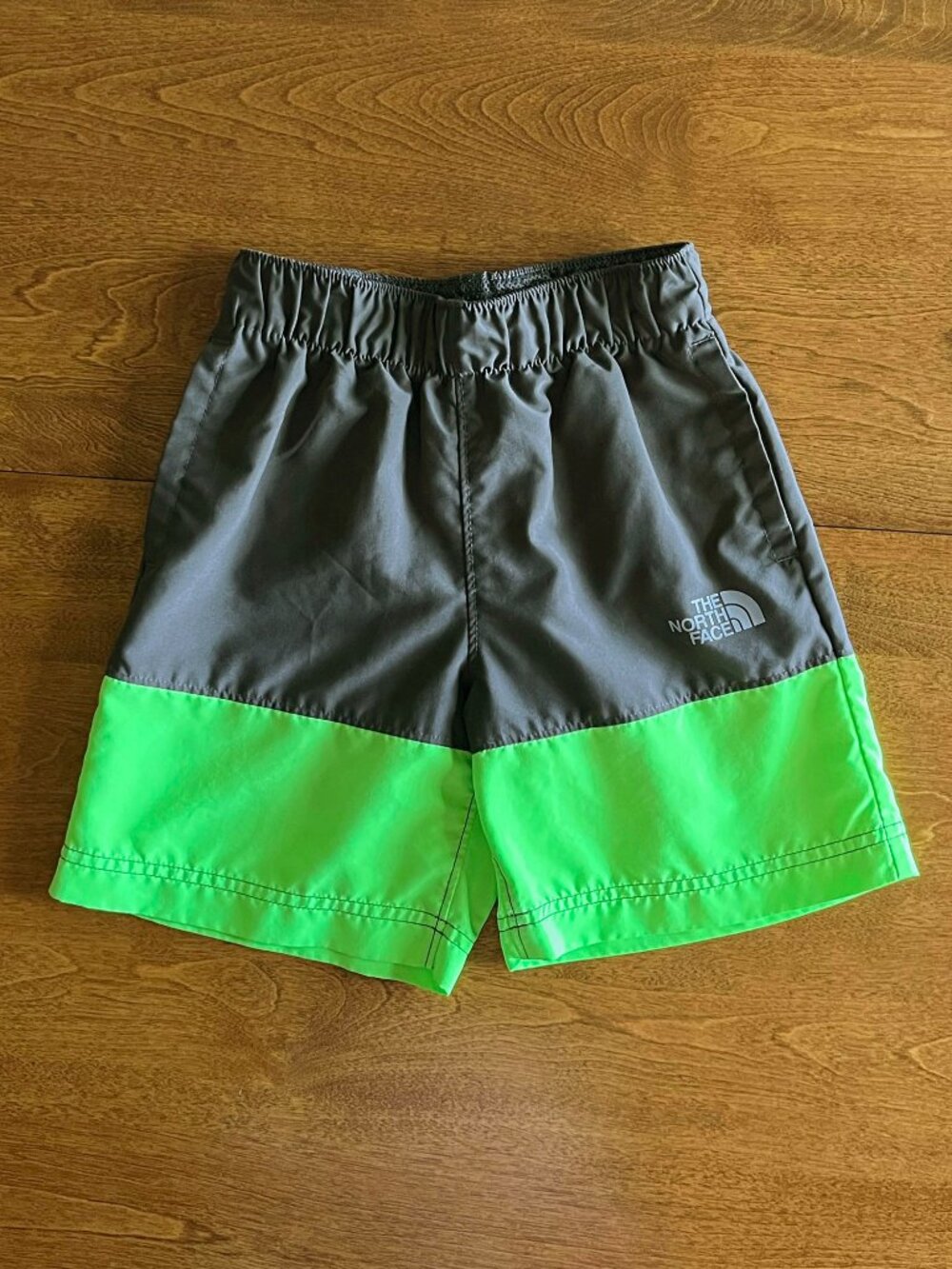 The North Face lime and gray water shorts XS 6